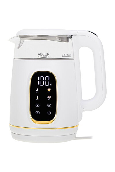 adler Electric Kettle AD 1305 - Precise Temp Control & LED Display, 1.7L, Ele...