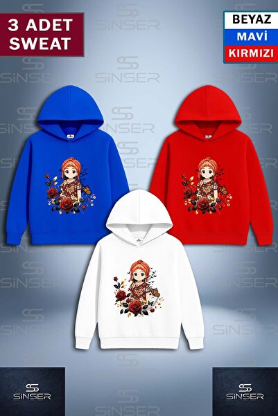 SS SİNSER Φούτερ με κουκούλα με στάμπα  "JIYN ANIME GIRL " SWEAT 3LU