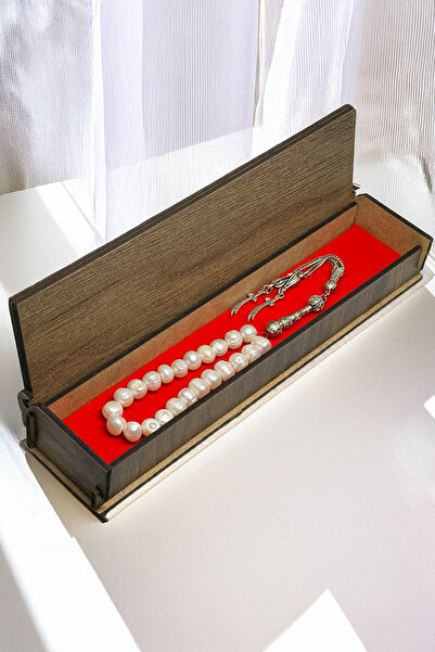 Silmaril Store Genuine Baroque Natural Pearl Rosary - Gift Vip Red Velvet Inn...