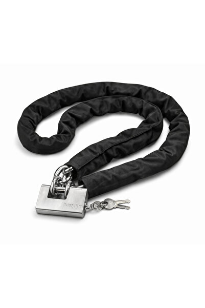 BaranYapıMarket 8 mm 2 Metre Paslanmaz Çelik Zincirli Koruma Kılıflı Kilitli ...