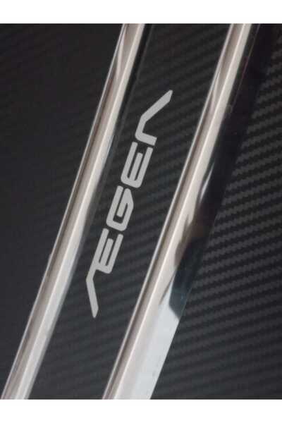 EXPOTURK FIAT EGEA SEDAN Arka Tampon Üst Koruma Eşiği 3D görünüm paslanmaz Krom