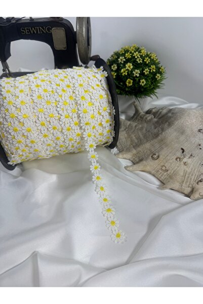 jasmina store papatya desenli dantel şerit(1.5cm genişlik)