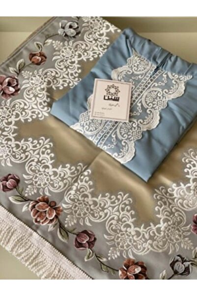 Gerenic Turkish Prayer Rug and Shawl Set