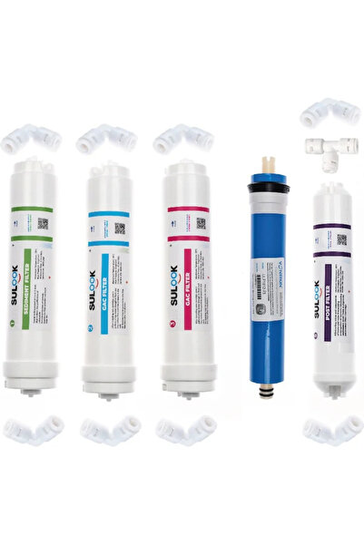 SULOOK Inline Kapalı Kasa Tüm Su Arıtma Cihazlarına Uyumlu Filtre (Seçenekli ...