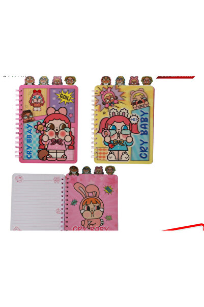 1000 çeşit hediye dünyası Cry Baby 3D Cover Tv Bookmark Notebook