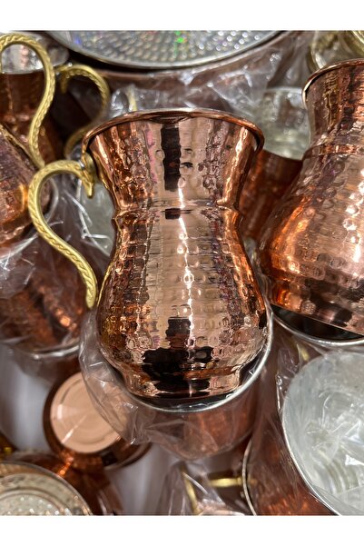 şen kardeşler züccaciye Tattoo Patterned Copper Cup