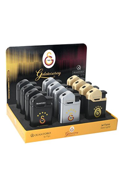 Galatasaray Lisanslı Metal Jet Taraftar Çakmak 12'li Stant