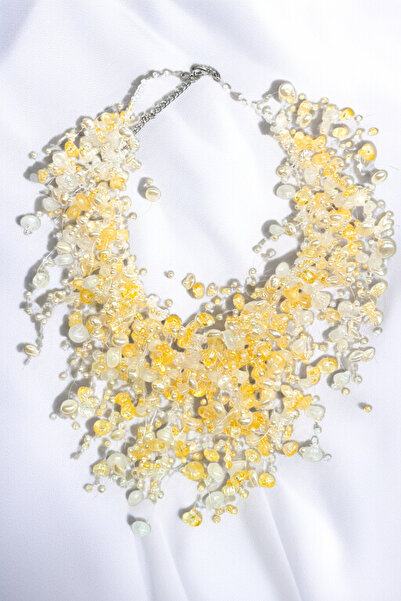 PETEK AKSESUAR Fringed Design Necklace