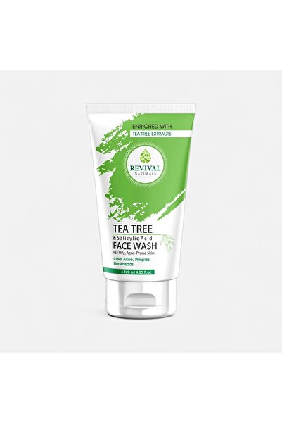 revival naturals غسول للوجه بزيت شجرة الشاي وحمض الساليسيليك