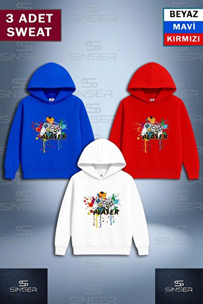 SS SİNSER Φούτερ με κουκούλα SWEAT 3LU  "GAME TIME COOL " με στάμπα