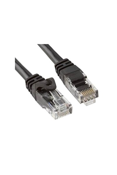WOZLO Cat6 500mhz Utp Ethernet – Internet - Lan Ağ Kablosu – 1 Metre Siyah