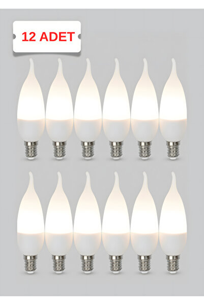 Kendal KES210 – LED’li Buji Kıvrık Ampul 7W (6500K | E14 | 12’li Paket)