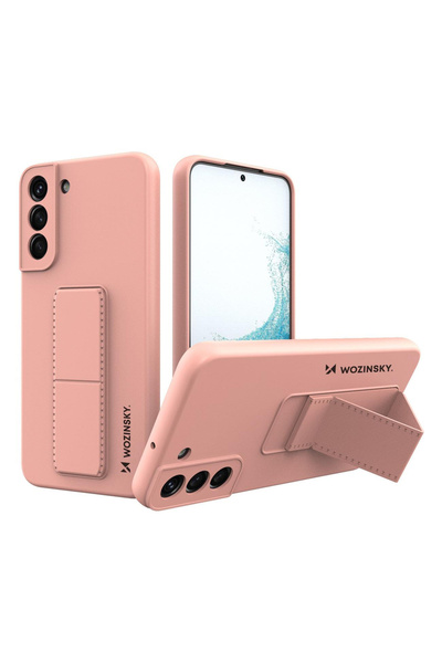 WOZINSKY Kickstand Case compatible with Galaxy S22+ - Pink