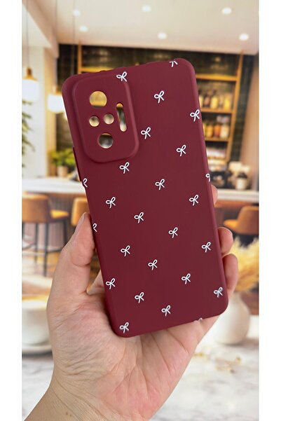 Vip Case Redmi Note 10 Pro Compatible White Bow Patterned Silicone Shock-Abso...