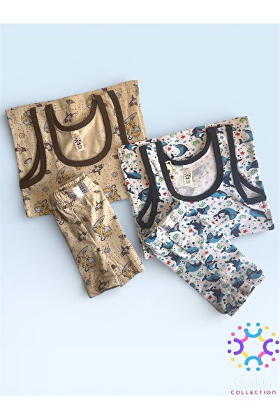 GMN COLLECTION ERKEK ÇOCUK 2'Lİ ATLET BOXER TAKIM