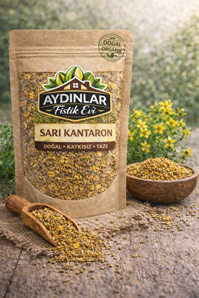 AYDINLAR FISTIK EVİ Sarı Kantaron Otu 500 g – Doğal Kurutulmuş, Katkısız Bitk...