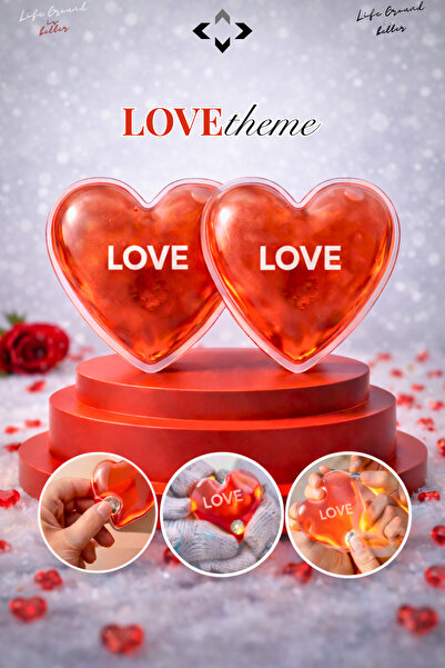 LİGROUND LOVEtheme 2'li Aşk Seti El Isıtıcısı Cep Isıtıcı Sevgililer Günü Hed...