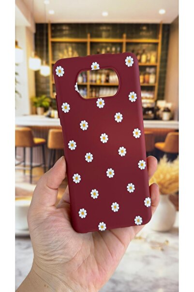 Vip Case Poco X3 and X3 Pro Compatible White Daisy Patterned Silicone Shock-A...