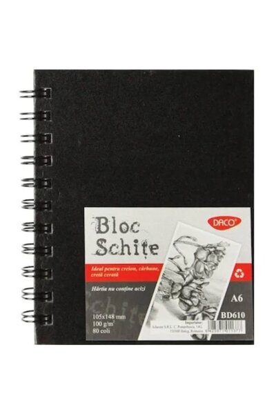 Daco A6 Sketch Pad, 100g, 80 sheets