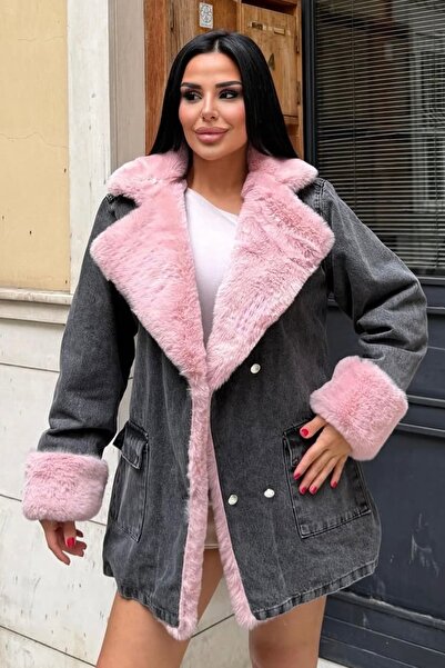 bb butik basic Fur Long Coat (Covers the Hips) M5006