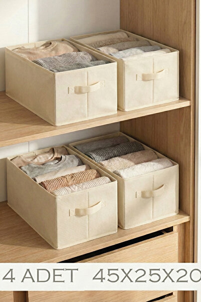 PH Prendi Home Крем 4-х секційний органайзер для шафи 45x25x20 см Ящик для зб...