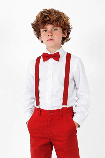 Kuraff Giyim Boy's April 23 October 29 Shirt-Trunks-Bow Tie Set Costume