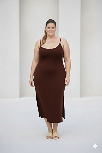 CNG MODA Plus Size Slim Strap Modal Dress