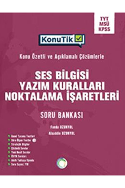 Okyanus Yayınları Okyanus TYT KPSS Tüm Adaylar İçin Ses Bilgisi Yazım Kuralla...
