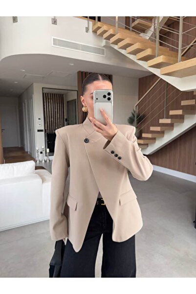 BB Bensu Buyruk LAMB BEJ KRUVAZE CEKET