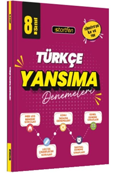 Startfen Yayınları 8. Sınıf Türkçe Yansıma Denemeler
