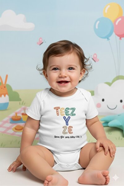 vieso بدلة أطفال مطبوع من القطن العضوي 100%، بتصميم يشبه العمة، لكنها أروع من...