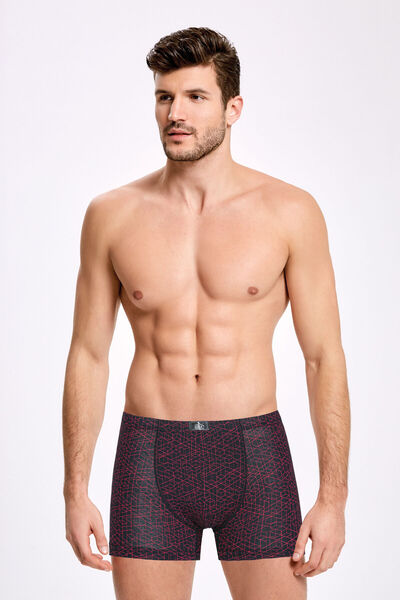 İlke Men'S, Patterned, Modal, Comfort, 6-Pack Boxer Briefs