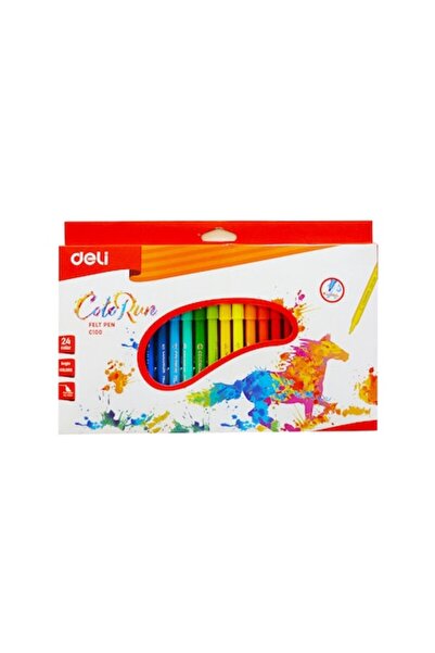 Deli 24 de markere lavabile colorate