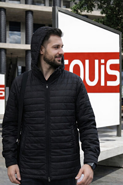 couis Quilted Fleece-Lined Zip-Up Hoodie with Inner Pockets