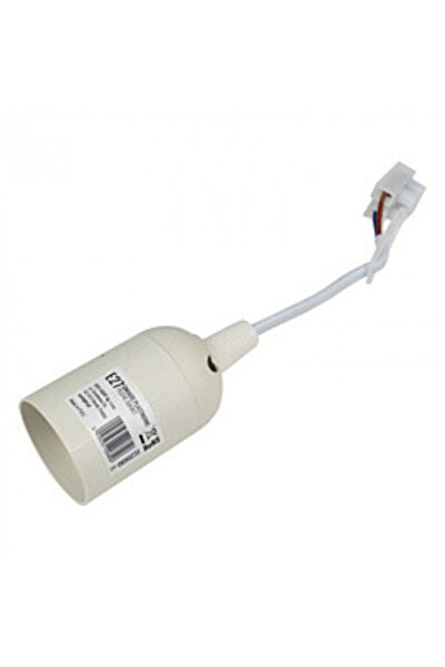 ecolight Construction Socket with Cable and Plug White 1 x E27 60W