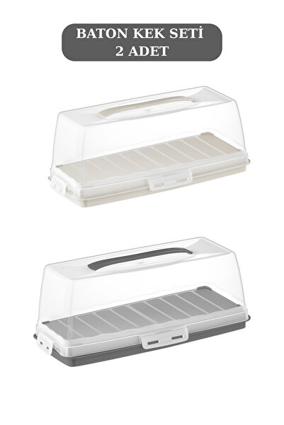 PONÇİK BEBEK Rectangular Baton Cake Pan with Lock 37cm the Price Is for 2 Pieces