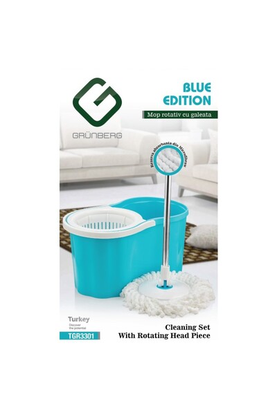 GRÜNBERG Rotating Mop and Bucket, 16 L, Grunberg TGR3301