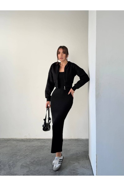 mydukkan.co Zippered Sweat Dress Set