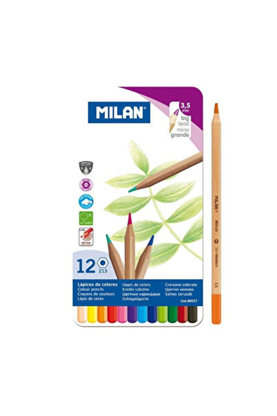 Milan COLOR PENCIL 12 METALLIC BOX