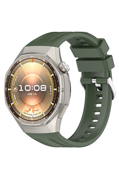 bbtech Huawei Watch Gt 6 Pro 46mm A+ Premium Silicone Cord Official Metal Buc...