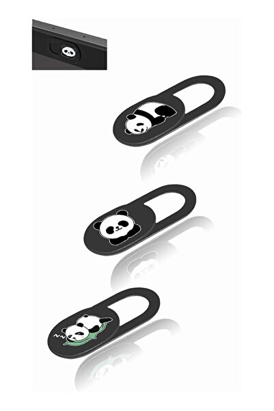 The Bros Cute Panda Webcam Cover - Ultra-Thin 0.02inch Slide Privacy Protecto...