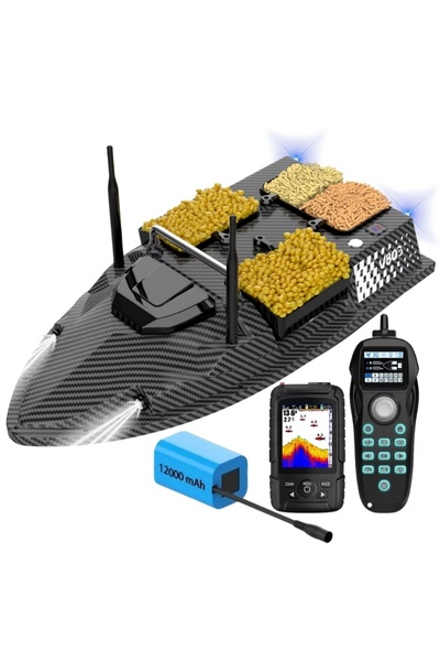iUni Lodní vysavač Nadit a Momit V803 PRO, GPS, sonar, 12000 mAh, 4 nádrže, 3...