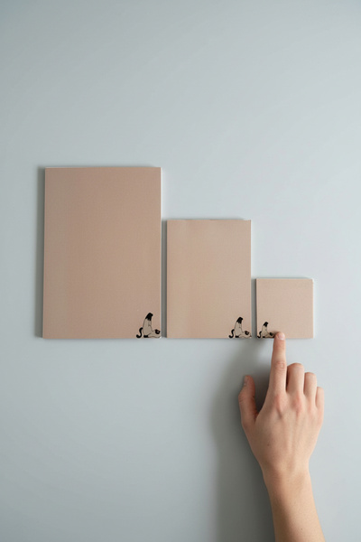 Renkli Zeka Cat Patterned 3-Piece Notepad Set – 110 Gr Thick Paper Notepad (2...