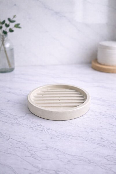 Liva Home Life Beton Katı Sabunluk Banyo Mutfak Wc Dekoratif El Yapımı Moder ...