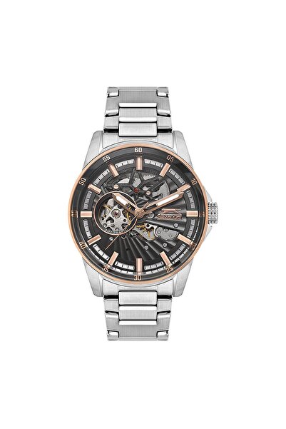 Slazenger Erkek Kol Saati – 43 MM, Gümüş Metal Kordon, 10 ATM