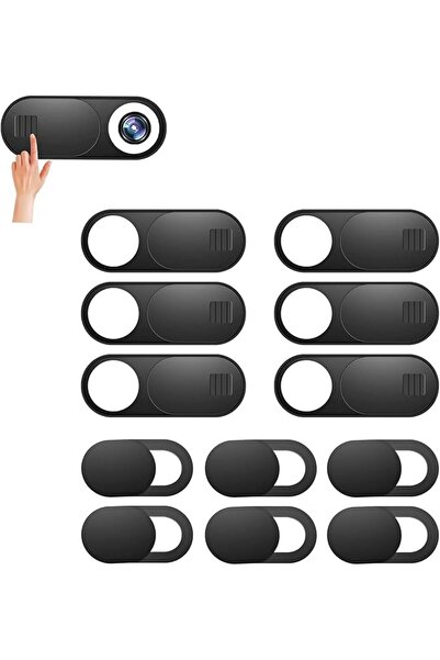 Generic غطاء كاميرا ويب منزلق، 12 قطعة من أغطية كاميرا الهاتف، رفيع للغاية لل...