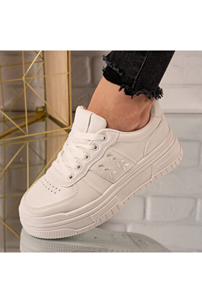 Sofia Store Sneakersi dama din piele ecologica cu model floral Elenore