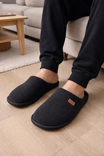 fluffy Men's Silent and Anti-Slip Sole, Warm, Seasonal, Plush Inside, Corduro...