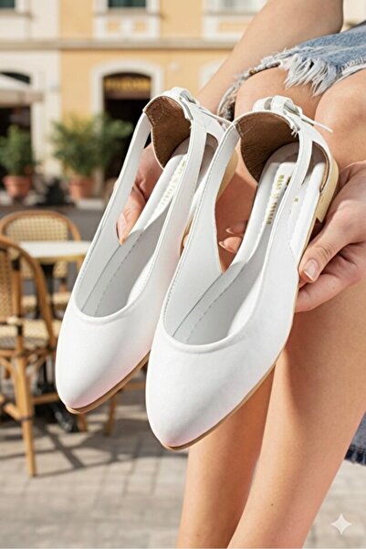 FootFrenzy Women's Bow Detailed Leather Casual Comfortable Sole Outdoor Balle...