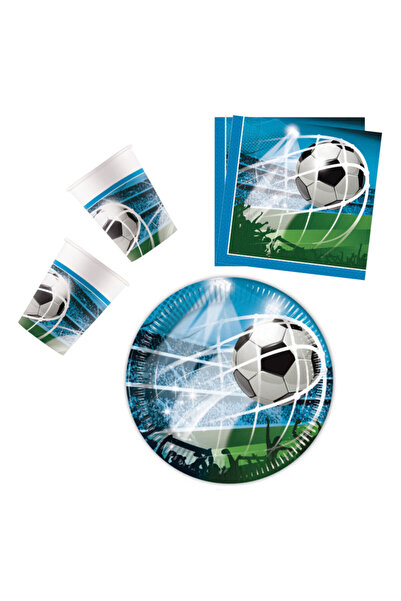MultiColor Soccer Fans party set 36 pcs